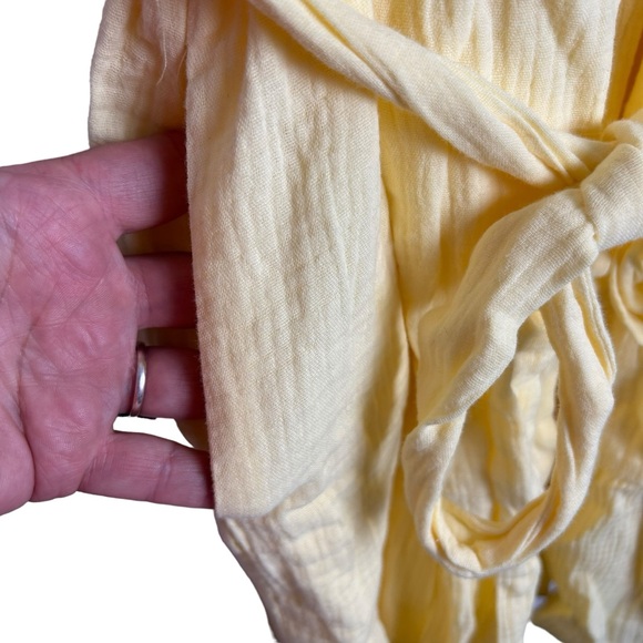 Victoria Dunn Loungewear Butter Yellow Button Front Dress POCKETS! NWOT SZXL - Picture 2 of 6